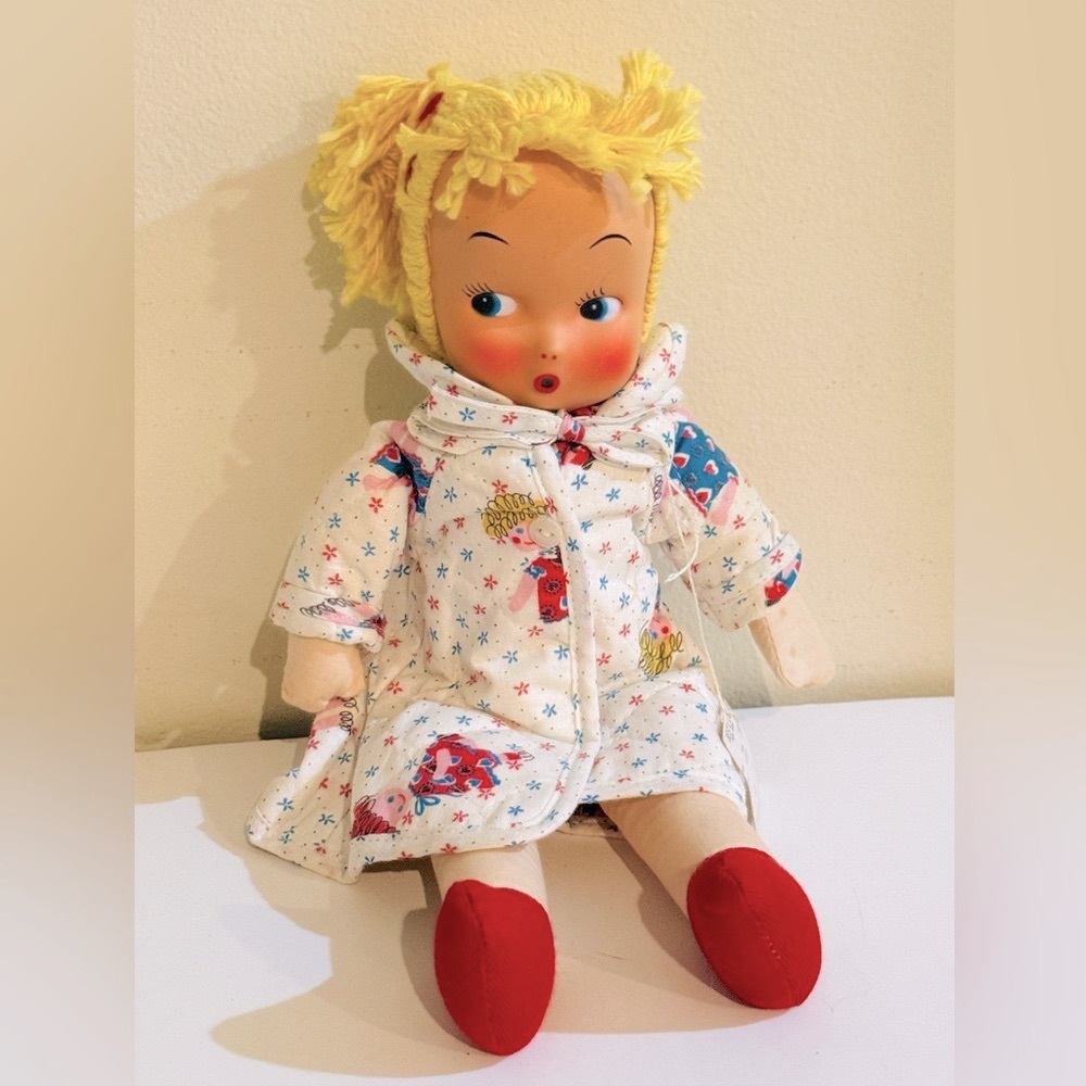 VTG Yarn Hair Girl Doll from Best & Co NY 50s? - Picture 1 of 11